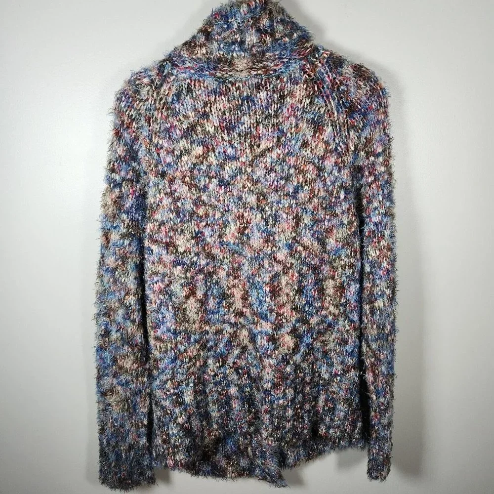 Vintage Colour Works Cardigan Sweater Womens M Multicolor Mohair Space Dye Y2K - Picture 9 of 13
